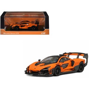 McLaren Senna GTR Orange Metallic with Carbon Hood and Black Top 1