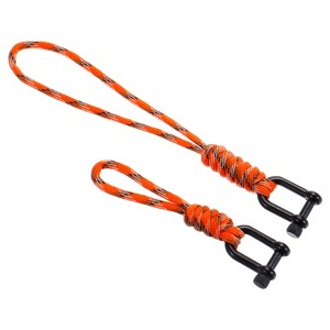 Unique Bargains Keys Badge Holder Wrist Lanyard with U Shape Metal Clasp 2 Pcs - 1 of 4