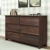 Max & Lily 6 Drawer Dresser, Storage Drawers Farmhouse Solid Wood Bedroom Dressers - 2 of 4