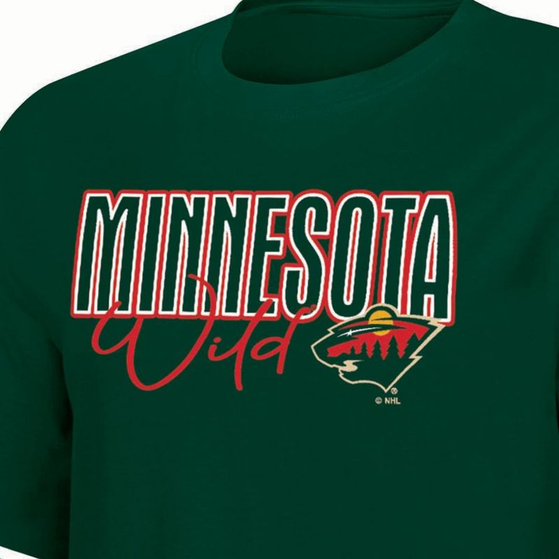 NHL Minnesota Wild Women&#39;s Relaxed Fit Fashion T-Shirt, 3 of 4