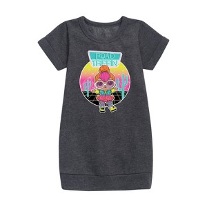 Girls' - LOL Surprise! - Road Trippin Graphic Short Sleeve Fleece Dress - 1 of 3