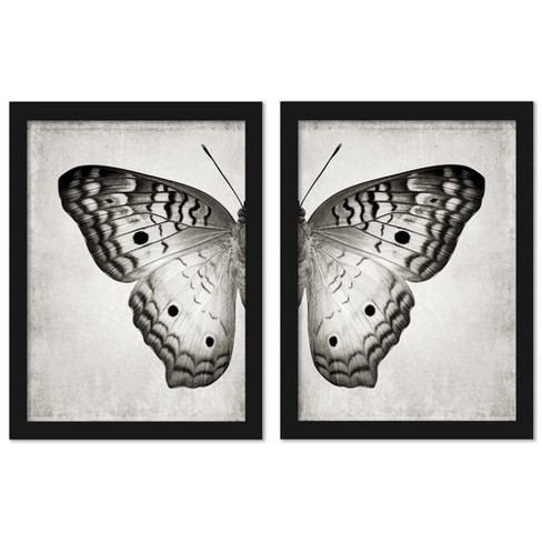 Personalized Butterfly Wall Art, Set of 2