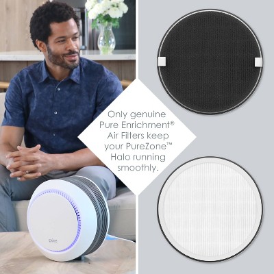 Pure Enrichment True HEPA Black Round Air Purifier Filter