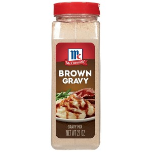 McCormick No Artificial Flavors Brown Gravy Seasoning Mix Bottle, 21 oz Bottle (Pack of 4) - 1 of 4