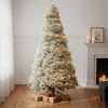 HomeRoots 7.5' White Pre Lit Full Flocked Spruce Christmas Tree - 2 of 4