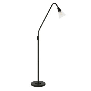 Hampton & Thyme Arc Floor Lamp with Dome Glass Shade - 1 of 4