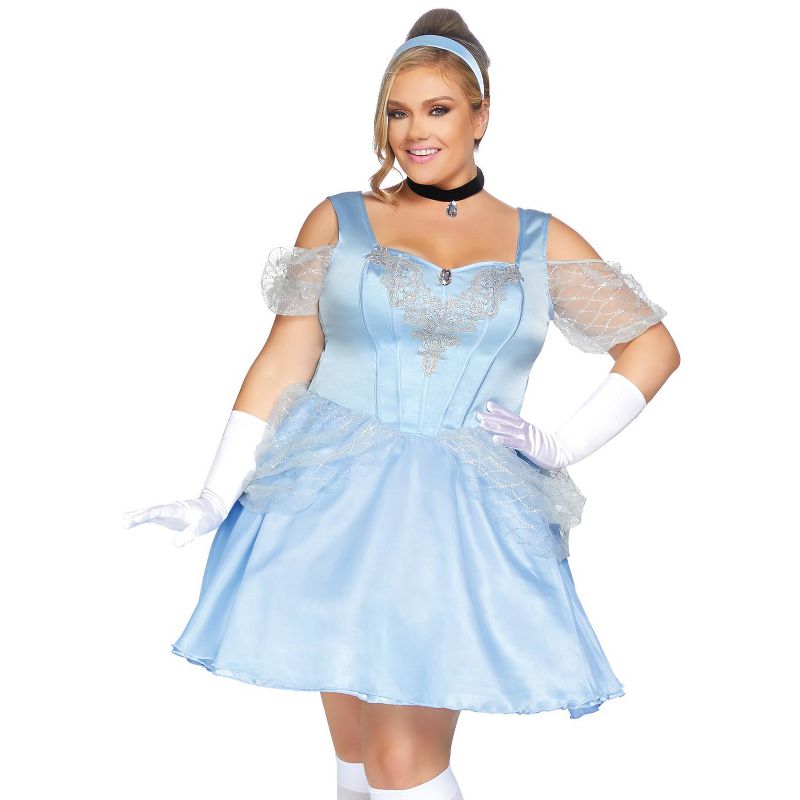 Leg Avenue Glass Slipper Sweetie Women's Plus Size Costume, 1 of 3