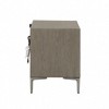 Royal Hampton Nightstand with 2 USB Ports, Textured Metal - 4 of 4
