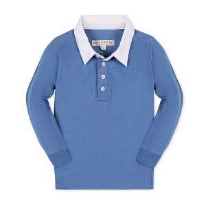 Hope & Henry Boys' Organic Long Sleeve Rugby Shirt, Kids - 1 of 4