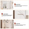 Vanity Desk with Stool, Bedroom Vanity Table Set, Hair Dryer Rack, Open Shelves, 7 Drawers, 3 Color Modes Brightness Adjustable Dressing - 4 of 4