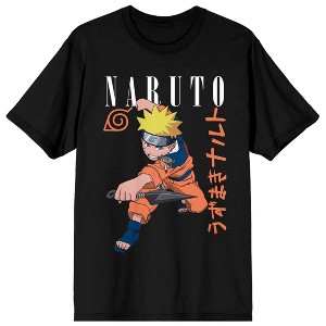 Naruto Classic Character Art Women's Black Graphic Tee - 1 of 3