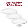 Smarty Had A Party 10.5" White Small Round Plastic Cake Stands - 12 pcs - 4 of 4