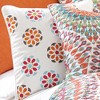 Mirage Orange Peacock Round Decorative Pillow - Levtex Home - image 3 of 4