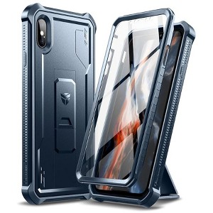 Dexnor for iPhone Xs max Case, [Built in Screen Protector and Kickstand] Military Grade Protection Shockproof Protective Cover - 1 of 1