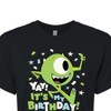 Women's - Disney - Mike Yay It's My Birthday Cropped Graphic T-Shirt - 2 of 4