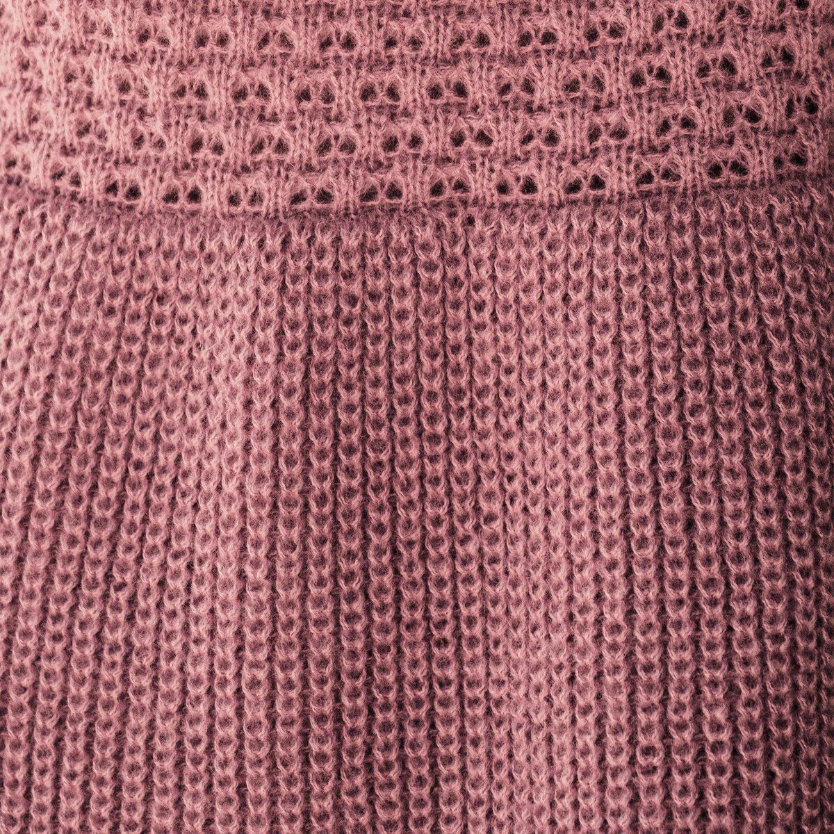 Женские платья Cupshe Women's Honeycomb Knit V-Neck Mini Sweater Dress-M-Pink — фото 2