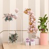Outsunny Metal Arch Backdrop Stand Set of 3, 7/6.5/6 ft Wedding Arch Frame, Balloon Backdrop Arch Stand Set for Birthday Party - 2 of 4
