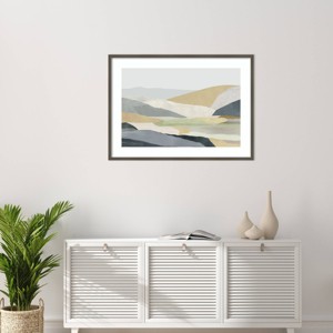 Amanti Art Warm Hills I by Tom Reeves Wood Framed Wall Art Print - 1 of 4