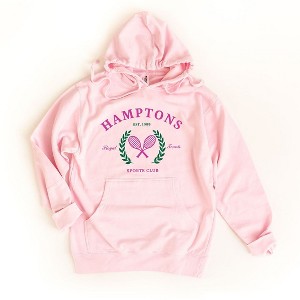 Simply Sage Market Women's Graphic Hoodie Hamptons Sports Club Tennis - 1 of 3