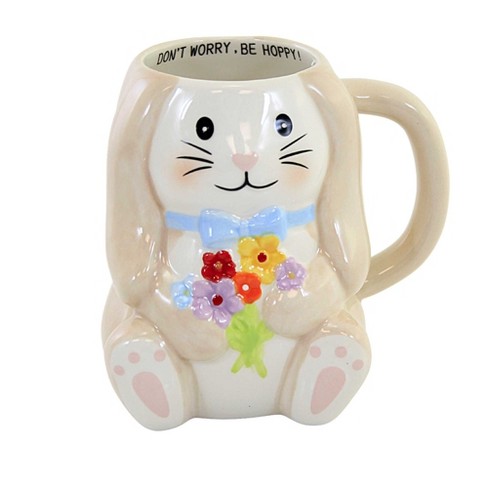 12 oz. Easter Bunny Reusable Ceramic Mugs - 4 Ct.