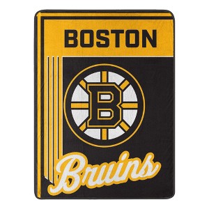 NHL Boston Bruins 46" x 60" Raschel Throw Blanket - 1 of 4