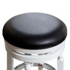 NicBex 30" Fabric/Leather Swivel Bar Stools,Counter Height Bar Stools with Padded Seat,360° Rotating Barstools for Kitchen Island & Home Bar - 3 of 4