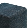 Modway Callum 17 in. Square Woven Heathered Fabric Upholstered Ottoman - 4 of 4
