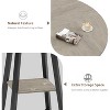 47 Inch Round Dining Table for 4,Wooden Kitchen Table with Metal Legs for Dining Room(Table Only) - 4 of 4