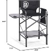 EVER ADVANCED Directors Chair 30.7" Seat Height, Folding Chair Supports 350 lbs - 4 of 4