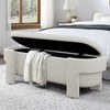 Upholstered Bench with Large Storage Space, End of Bed Storage Bench Ottoman for The Living Room, Entryway - 3 of 4