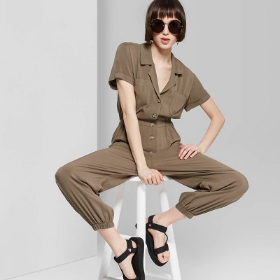 wild fable olive jumpsuit