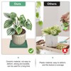 Unique Bargains Ceramic Durable Indoor Decorative Plant Saucer 2 Pcs - 4 of 4