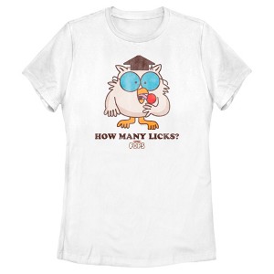 Women's Tootsie Pop Mr. Owl How Many Licks T-Shirt - 1 of 4