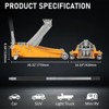 Acekool Steel Racing Floor Jack with Dual Pistons, Quick Pump, Lifts 3 Tons, Rubber Saddle, Foam Handle, Casters & Front Roller - 2 of 4
