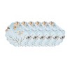 C&F Home Meraki Island Round Quilted Reversible Blue Coastal Placemat Set of 6 - 2 of 4