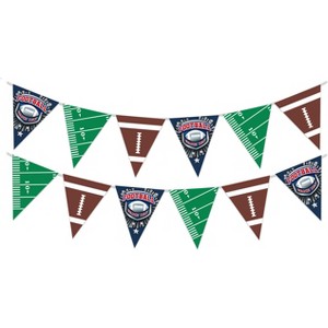 Treasures Gifted Football Banner Pennant - Football Party Supplies - 2 Pack - 1 of 1