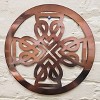 Slickblue Decorative Celtic Wall Art – Irish Steel Shamrock Leaf or Celtic Cross Design, 12", 5 Finishes - 2 of 4