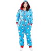 Tipsy Elves Snowman is an Island Jumpsuit - Cozy Christmas One-Piece Snowman Pajamas for Men and Women - 4 of 4