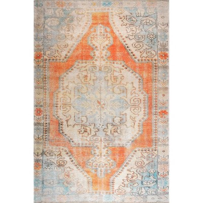 Nuloom Khloe Printed Snowflake Medallion Flatweave Area Rug