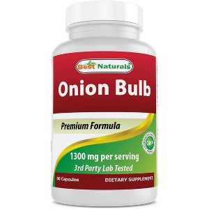 Best Naturals Onion Dried Bulb 1300mg per Serving - 60 Capsules - Also Called (Allium Cepa) - 1 of 3