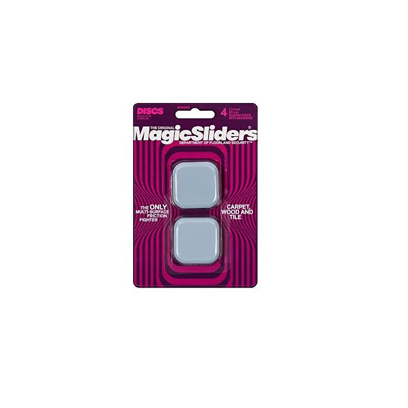 Magic Sliders Gray Plastic Floor Slide 4 pk, 1 of 2