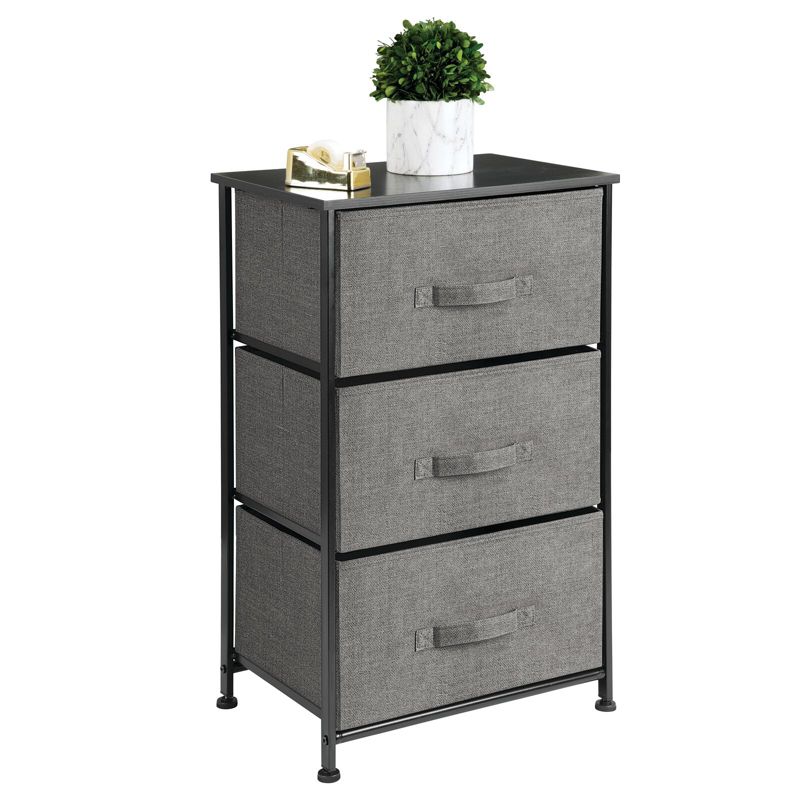 mDesign Storage Dresser Tower Furniture Unit with 3 Drawers, 1 of 10