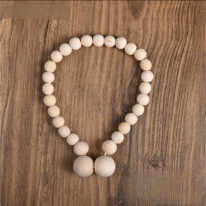 Boho Wooden beads Curtain Tieback - 1 of 4