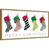 Amanti Art Christmas Stockings by Patricia Pinto Canvas Wall Art Print Framed 27-in. x 14-in. - 3 of 4