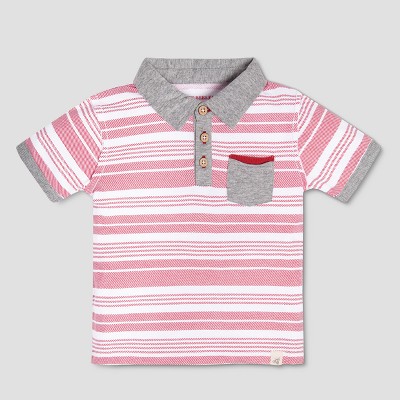 boys red polo shirt