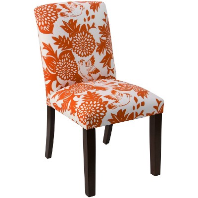 Hendrix Dining Chair With Bird Print Orange - Skyline Furniture : Target