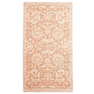The Lakeside Collection Outdoor Traditional Floral Patio Rug - Sand Accent