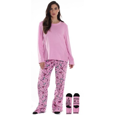 Just Love Ultra-Soft Womens Pajama Pant Set with Nightgown & Matching Socks  Luxurious Sleepwear