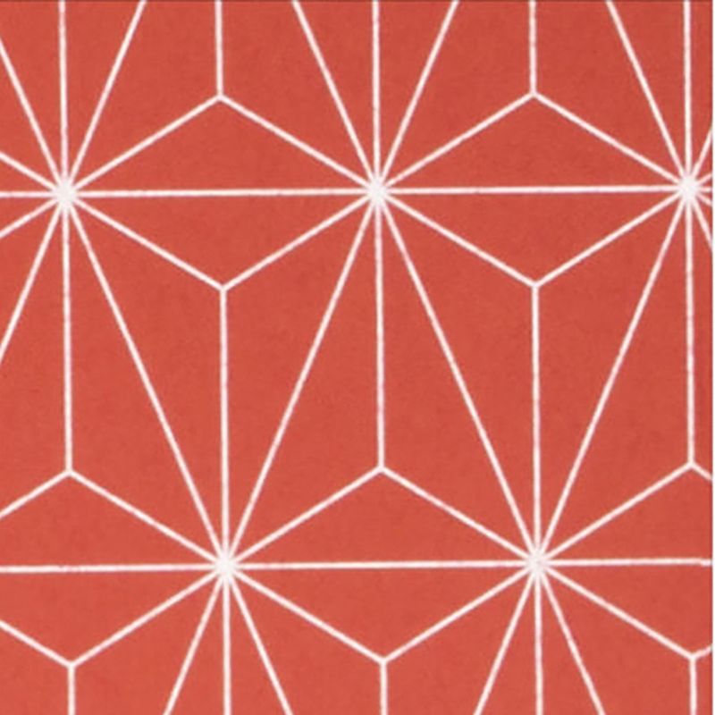 Prism Coral Orange Geometric Paste the Wall Wallpaper, 4 of 5