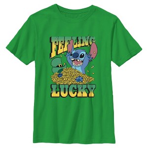 Boy's Lilo & Stitch Feeling Lucky T-Shirt - 1 of 4